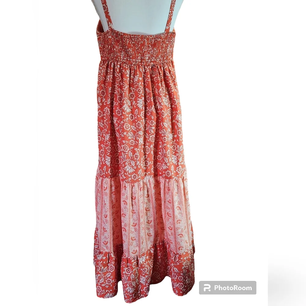 Band of The Free Women’s Floral Smocked Sundress Size Large - Picture 3 of 11